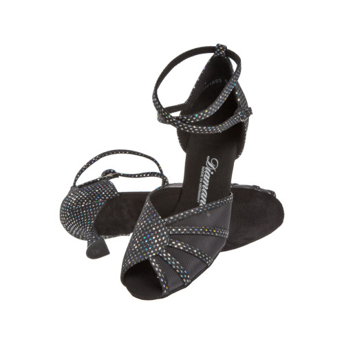 Diamant Mujeres Zapatos de Baile 020-087-183 - Tejido/Mesh - 6,5 cm Flare  - Größe: UK 4,5