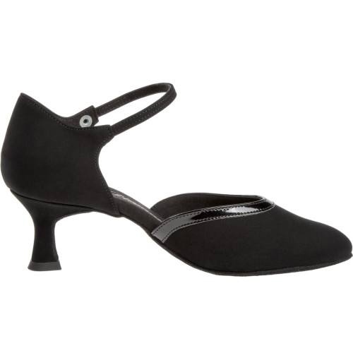 Diamant Dames Dansschoenen 049-106-106 - Nubuk Zwart - 5 cm