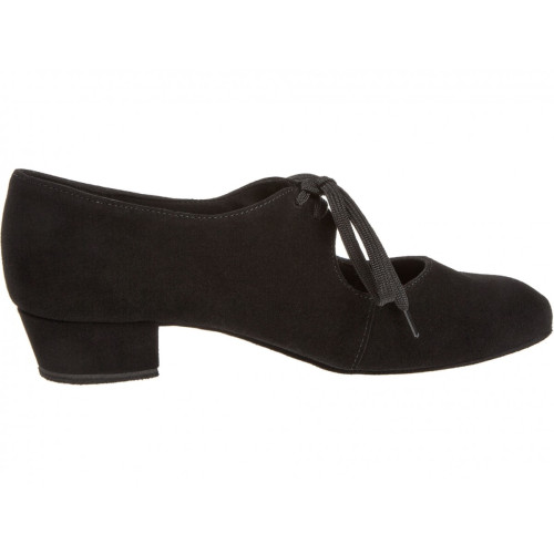 Diamant Femmes Chaussures de Danse 057-029-001 - Suède Noir - 2,8 cm Bloque  - Größe: UK 6