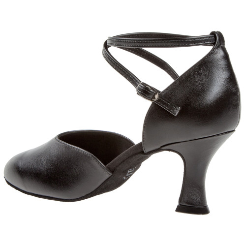 Diamant Mulheres Sapatos de Dança 058-080-034 - Pele Preto - 6,5 cm Latino [UK 6]