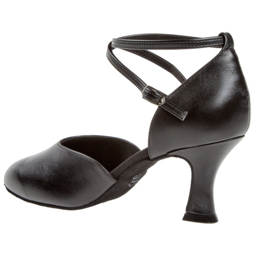 Diamant Mujeres Zapatos de Baile 058-080-034 - Cuero Negro - 6,5 cm