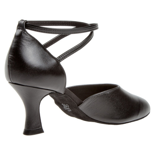 Diamant Mulheres Sapatos de Dança 058-080-034 - Pele Preto - 6,5 cm