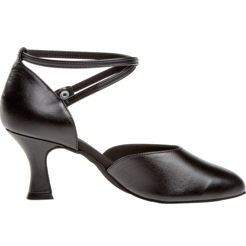 Diamant Mujeres Zapatos de Baile 058-080-034 - Cuero Negro - 6,5 cm Latino [UK 6,5]