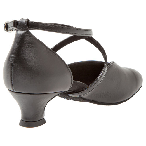 Diamant Women´s dance shoes 107-013-034 - Black Leather - 4,2 cm Spanish  - Größe: UK 5,5
