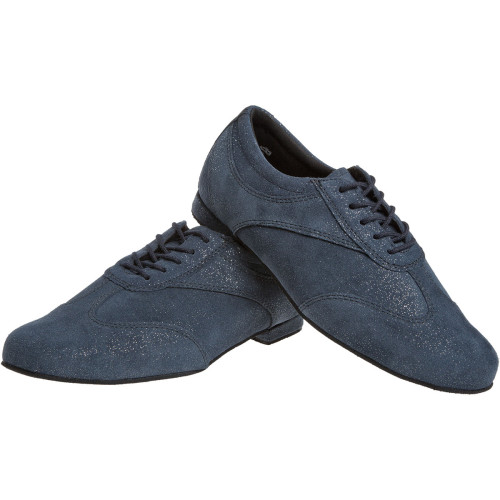 Diamant Mulheres Sapatos de Dança 183-005-537 - Camurça Azul - 1,2 cm