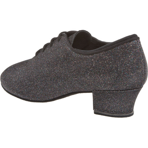 Diamant Dames Practice Schoenen 140-034-511-A - Brokaat Zwart - 3,7 cm Cuban - Grootte: UK 4,5