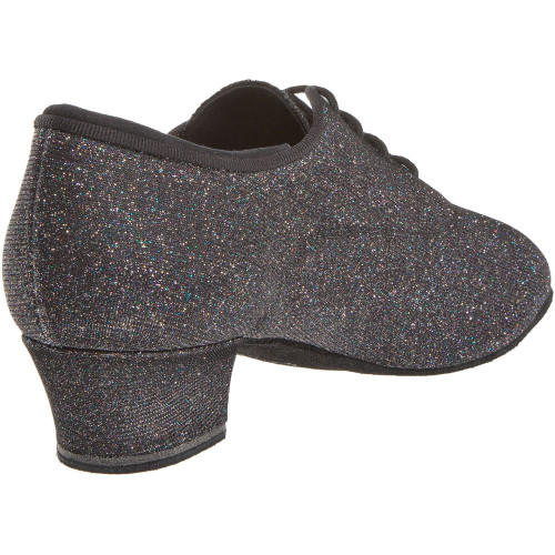 Diamant Dames Practice Schoenen 140-034-511-A - Brokaat Zwart - 3,7 cm Cuban - Grootte: UK 4,5