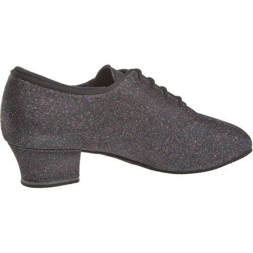 Diamant Dames Practice Schoenen 140-034-511-A - Brokaat Zwart - 3,7 cm Cuban - Grootte: UK 4,5