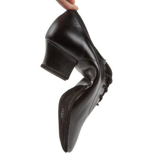 Diamant Mujeres Zapatos de Práctica 185-234-560-A - Cuero Negro - 3,7 cm Cuban - Geteilte Sohle  - Größe: UK 3