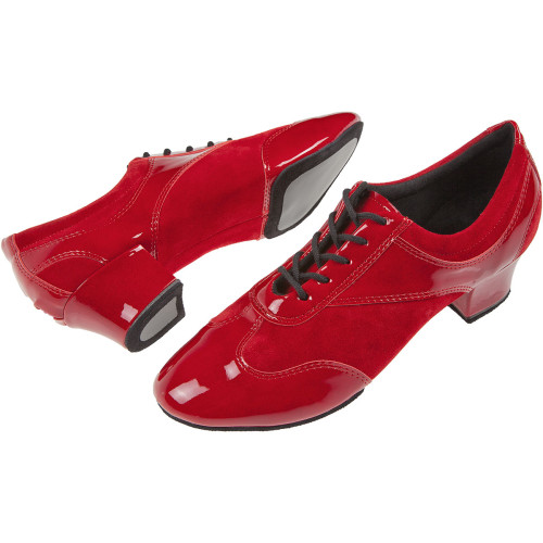 Diamant Dames VarioPro Practice Schoenen 188-134-589 - Suède/lak Rood - 3,7 cm