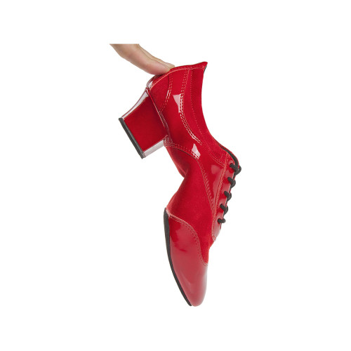 Diamant Femmes VarioPro Chaussures d'entraînement 188-134-589 - Cuir velours/vernis Rouge - 3,7 cm