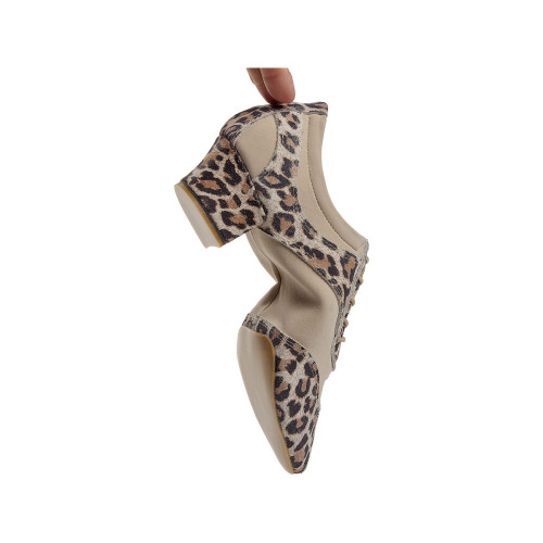 Diamant Mujeres VarioPro Zapatos de Práctica 188-234-587-Y - Gamuza Leopardo/Beige - 3,7 cm