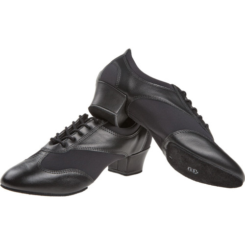 Diamant Mulheres VarioPro Sapatos instrutor de dança 188-234-588 - Pele/Neopreno Preto - 3,7 cm