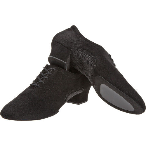 Diamant Hombres Zapatos de Baile 163-124-577 - Cuero/Mesh Negro UK 7,5 - EU 41 - US 8,5