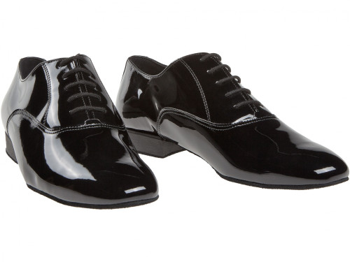 Diamant Hombres Zapatos de Baile 180-075-038 - Charol Negro - 2 cm