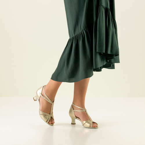 Werner Kern Mujeres Zapatos de Baile Dora - Cuero Perl Nude - Estrecho - 5,5 cm  - Größe: UK 3,5