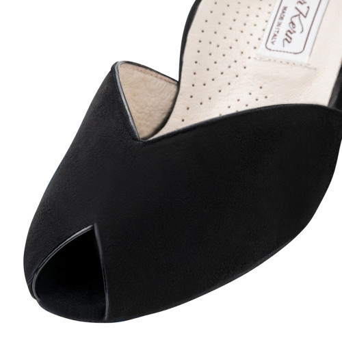 Werner Kern Femmes Chaussures de Danse Fatima - Suède Noir - 5 cm  - Größe: UK 6