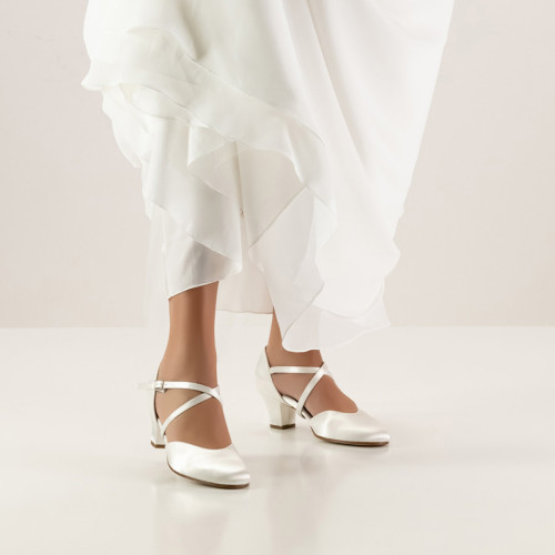 Werner Kern Chaussures de Mariage Felice 4.5 LS - Blanc Satin