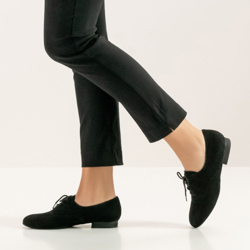 Werner Kern Femmes Chaussures d'entraînement Franca - Suéde Noir Micro-Heel [UK 5,5]