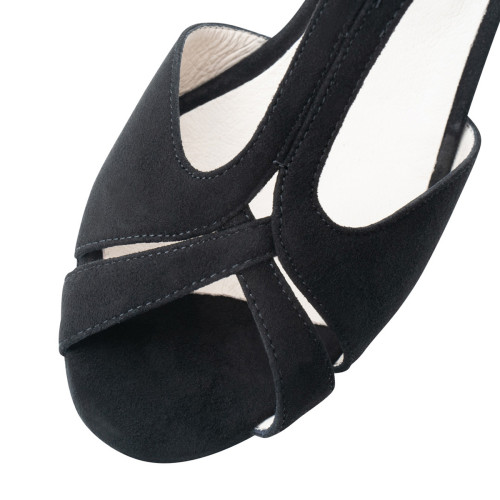 Werner Kern Mulheres Sapatos de Dança Francis - Camurça Preto - 6,5 cm