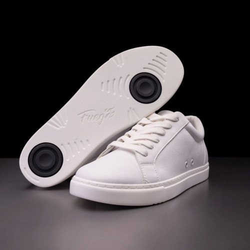 Fuego Unisex Low-Top Dance Sneakers White - Größe: US M7.5/W8.5