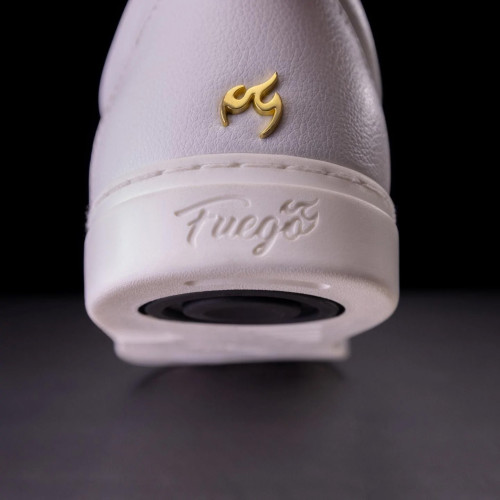 Fuego Unisex Low-Top Dance Sneakers White - Misura: US M9/W10