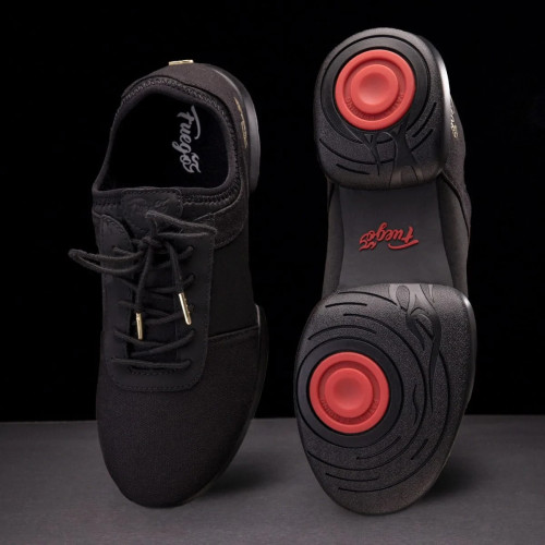 Fuego Unisex Split-Sole Dance Sneakers All-Black