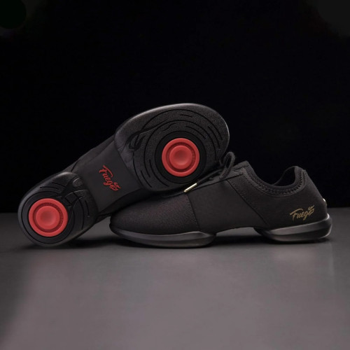 Fuego Unisex Split-Sole Dance Sneakers All-Black