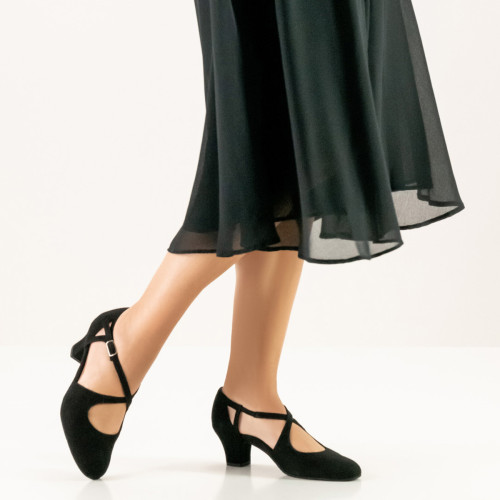 Werner Kern Damen Tanzschuhe Gala 4,5 - Veloursleder