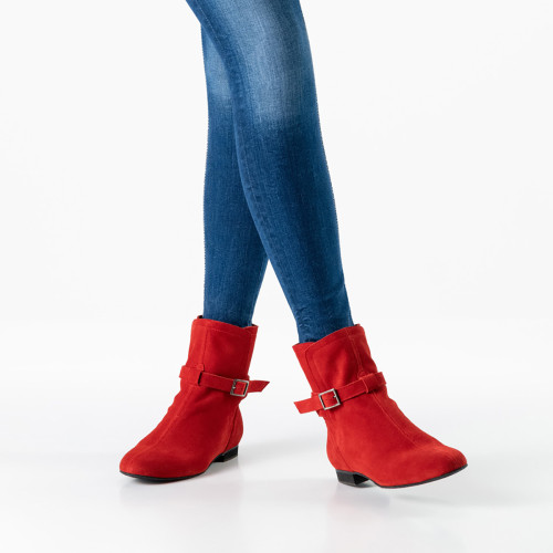 Werner Kern Mulheres Sapatos de dança/Tanzstiefel Harper 15-S - Camurça Vermelha