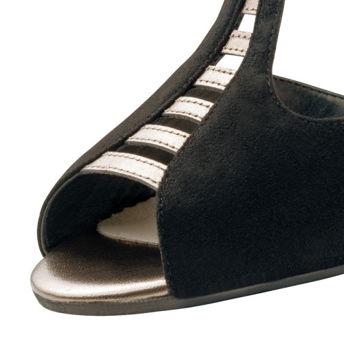 Werner Kern Femmes Chaussures de Danse Holly - Noir/Antique - 5,5 cm  - Größe: UK 6