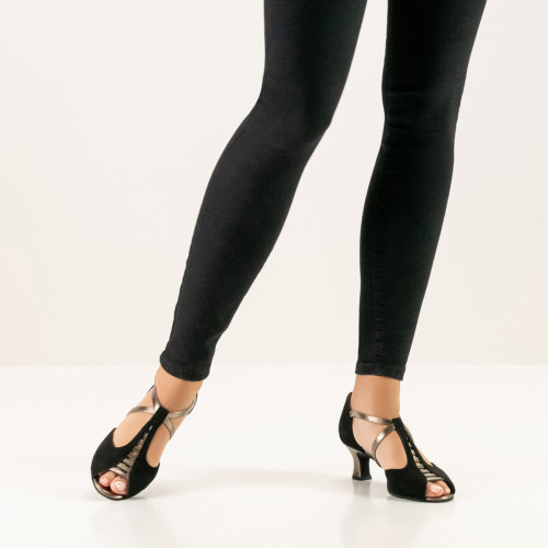 Werner Kern Mujeres Zapatos de Baile Holly - Negro/Antiquo - 5,5 cm  - Größe: UK 5,5