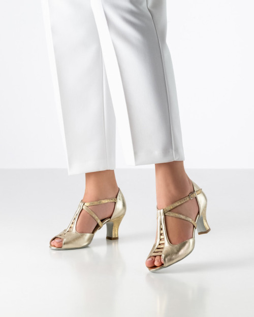 Werner Kern Mujeres Zapatos de Baile Holly - Obermaterial: Cuero Platin/Beige - Talla: EU 38 2/3