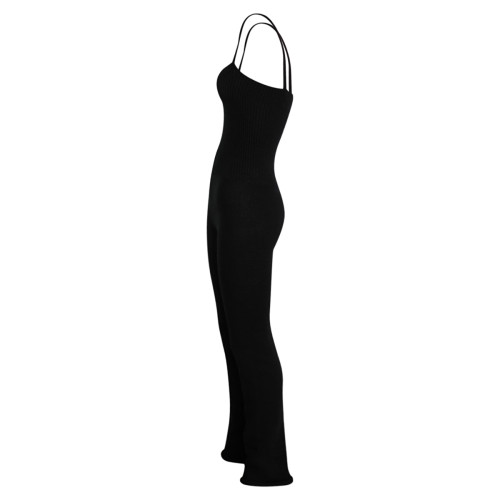 Intermezzo Ladies Warm-up suit long with Spaghetti-straps 4588 Skinlegrec - Black (037) - Size: S
