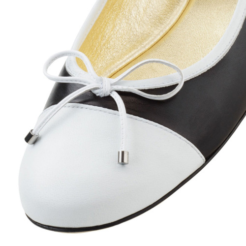 Werner Kern Donne Ballerinas Mimi - Pelle Nero/Bianco [EU 40,5]