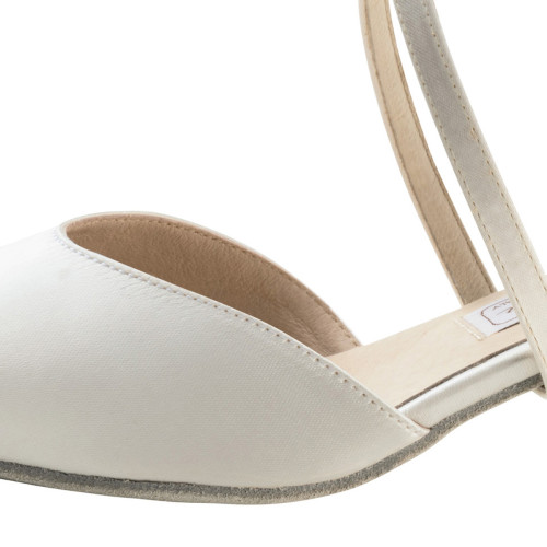 Werner Kern Women´s dance shoes Patty - White Satin - 5,5 cm  - Größe: UK 6,5