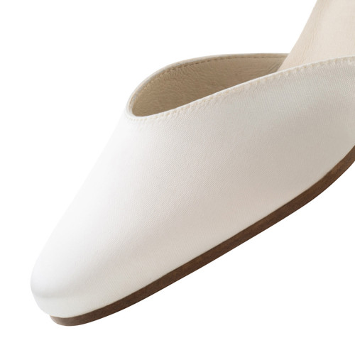 Werner Kern Femmes Chaussures de Danse Patty LS - Satin Blanc - 5,5 cm - Semelle en cuir nubuck [UK 5,5]