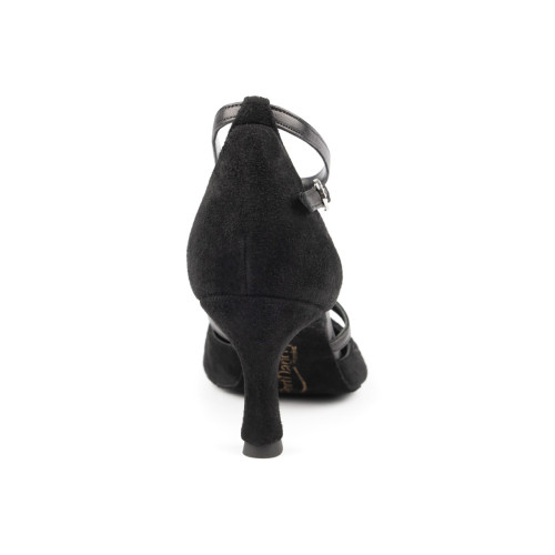Portdance Damen Tanzschuhe PD127 - Schwarz - 5,5 cm