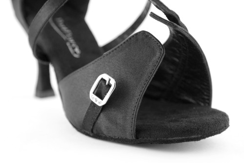 Portdance Femmes Chaussures de Danse Latine PD636 - Noir - 5 cm Flare - Pointure: EUR 39