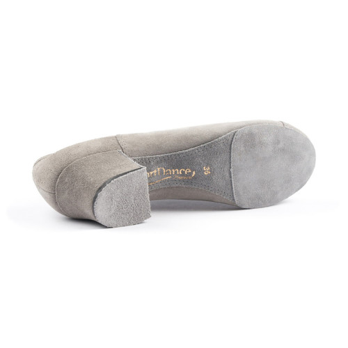 Portdance Ladies Practice Shoes PD702 - Suede Gray / Denim - Size: EUR 39