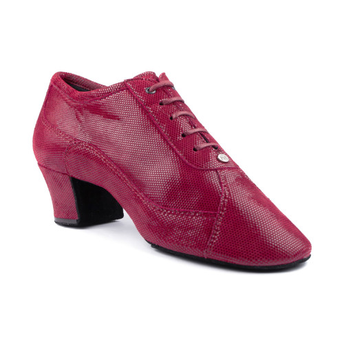 PortDance Mujeres Zapatos de Práctica PD705 - Bordeaux - 4 cm