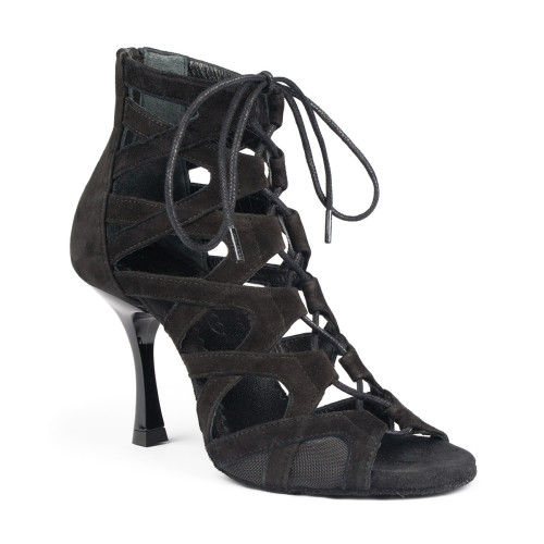 Portdance Donne Scarpe da Ballo PD804N - Nero - 7 cm