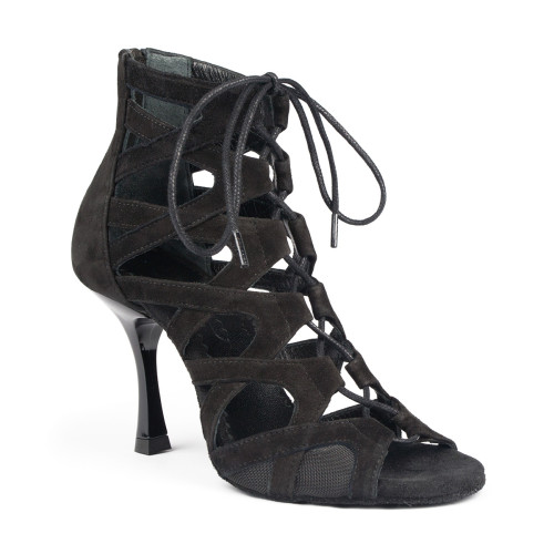 PortDance Damen Tanzschuhe PD804N - Schwarz - 7 cm