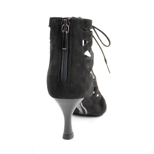 PortDance Mujeres Zapatos de Baile PD804N - Color: Negro - Tacón: 5 cm Flare (klein) - Talla: EUR 36