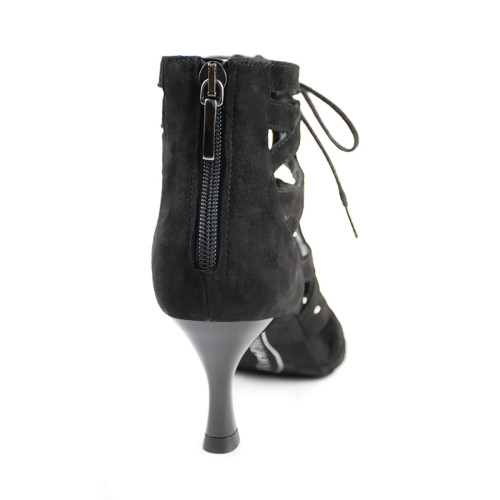 Portdance Women´s dance shoes PD804N - Colour: Black - Heel: 5 cm Flare (klein) - Size: EUR 40,5