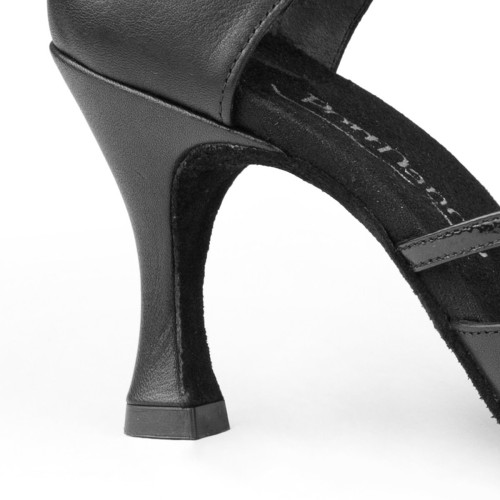 Portdance Sapatos de dança PD121 - Pele Preto - 6 cm Flare (Grande) - Tamanho: EUR 37