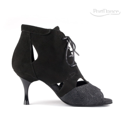 Portdance Mujeres Zapatos de Baile PD809 - Nobuk Negro