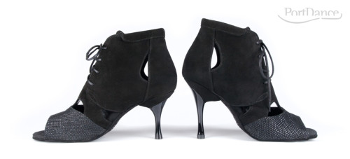 Portdance Femmes Chaussures de Danse PD809 - Nubuck Noir