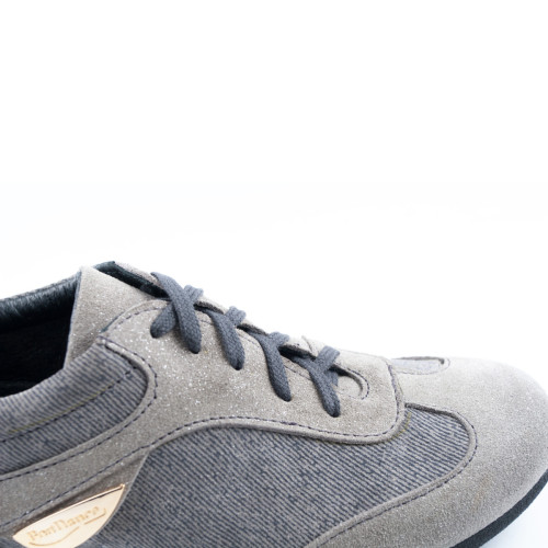 Portdance Damen Tanzschuhe PD07 - Denim/Veloursleder