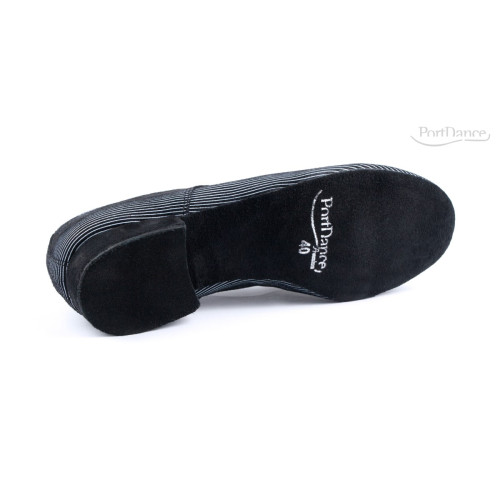 Portdance Herren Tanzschuhe PD018 - Schwarz/Weiß  - Größe: EUR 43